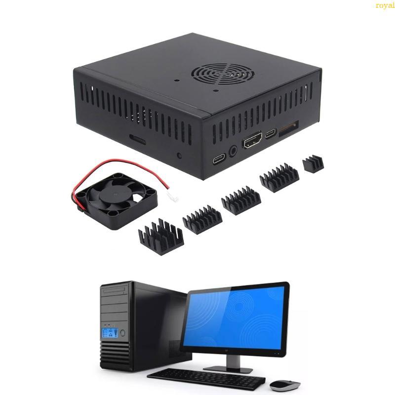 (ส่วนลดสูง)oyalking.th Orange Pi 5 N506 Metal Enclosure รองรับ M2 SSD 2280 และ GPIO Cable Extraction