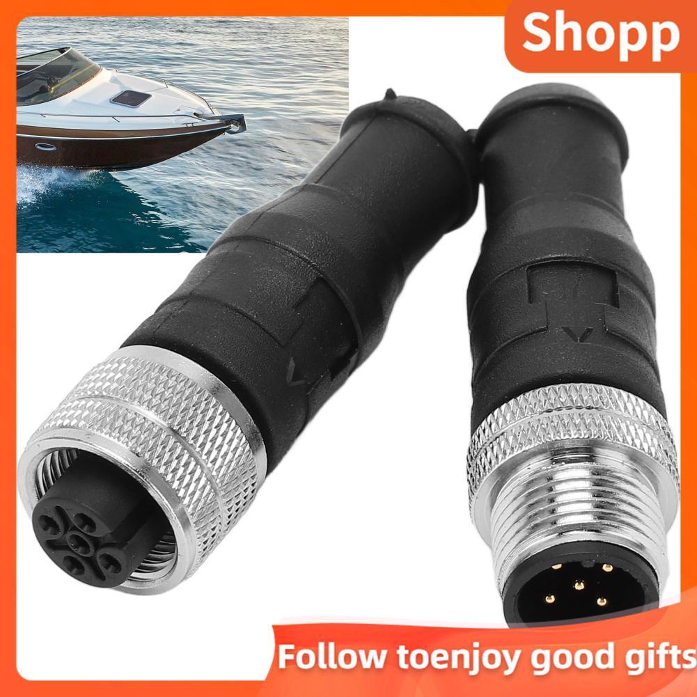 Shopp Shopp คู่สำหรับ NMEA2000 ชายหญิงตัวต้านทานเทอร์มิเนเตอร์ 5Pin ด้าย IP67 กันน้ำ Lowrance เครือข่ายโลหะ ABS Backbone CABLE