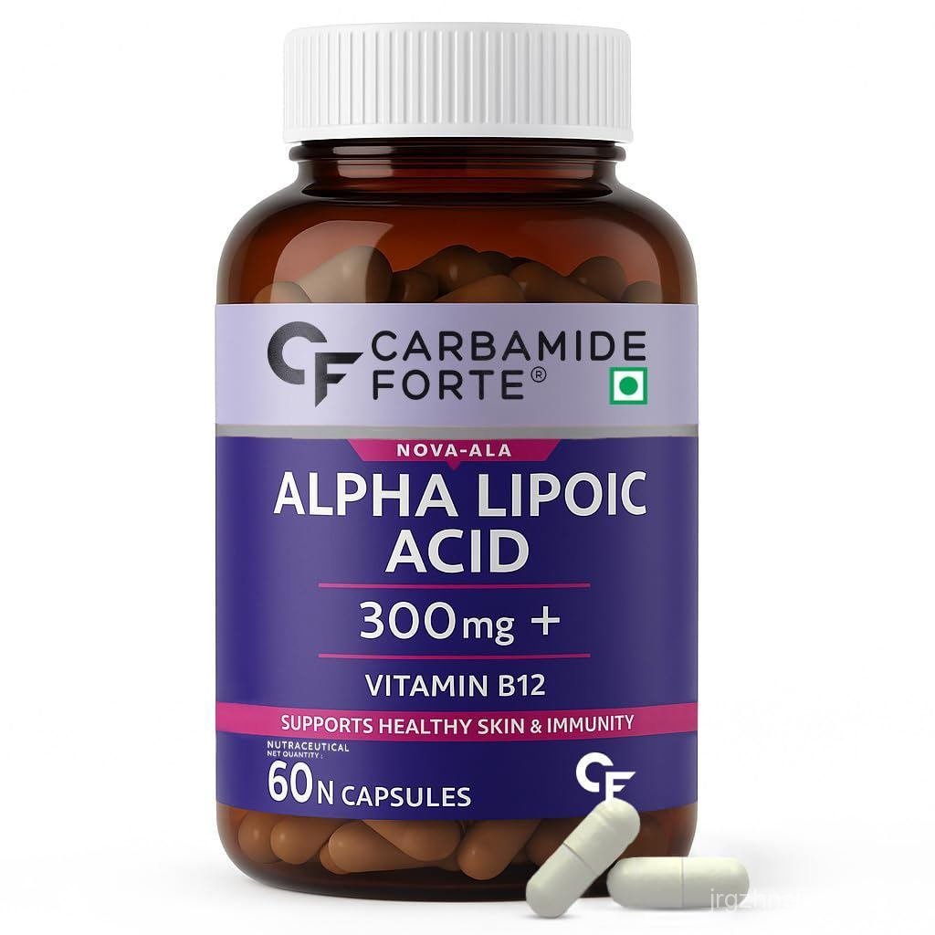 Carbamide Forte Alpha Lipoic Acid 300mg - แคปซูล ALA พร้อมวิตามินบี 12 และไลโคปีน | อาหารเสริม ALA |