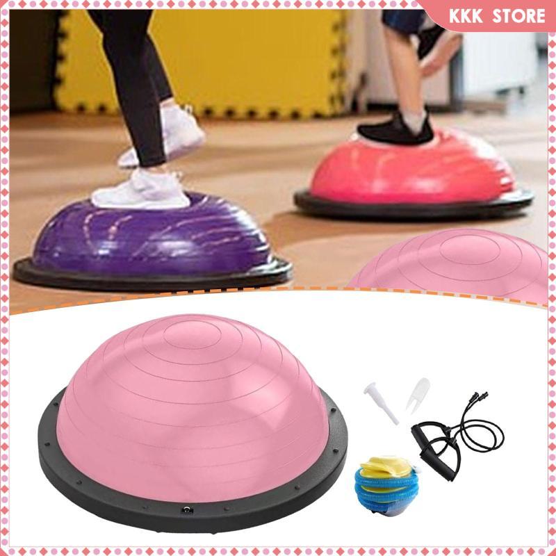 [Wishshopefhx] PVC ABS Half Balance Dome Ball Stability Trainer สําหรับในร่มพิลาทิสโยคะอุปกรณ์ออกกํา