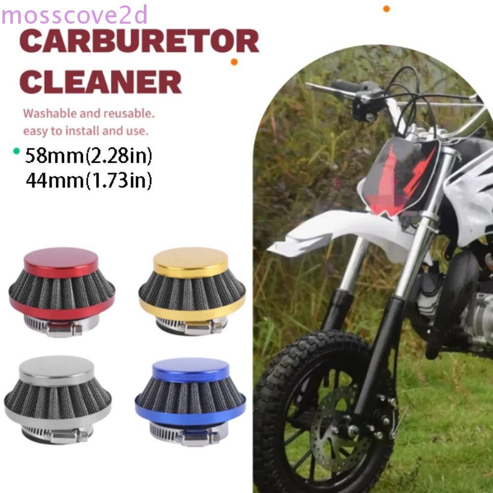 MOSSCOVE Performance Air Filter, Modification Kit 44mm Motorcycle Air Filter, Dirt Pocket Bikes Inta