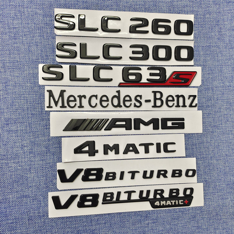 เหมาะสําหรับ Mercedes-Benz SLC200 SLC260 SLC300 ดัดแปลง slc63 ด้านหลังหาง Mark AMG รถ Mark สติกเกอร์