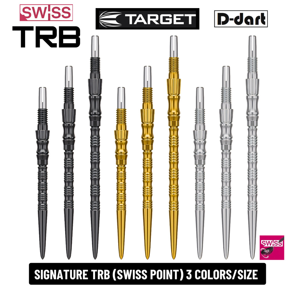 TARGET Dart Point - TRB SIGNATURE SWISS POINT REPLACEMENT STEEL DART POINT 3 ชิ้น/แพ็ค