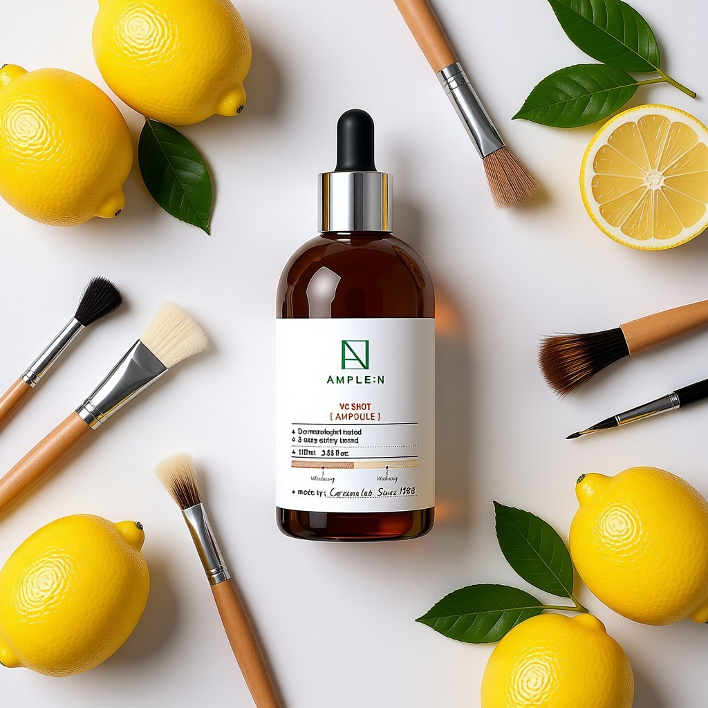 [ample:n] VC Shot Ampoule, 100ml, 1pc / Korean VC Ampoule / Brightening Effect / ของแท้ 100% โดย HoR