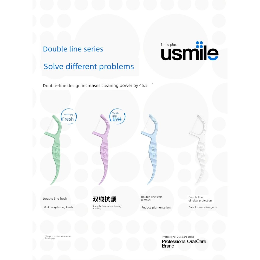 ไหมขัดฟัน dental floss Smile Plus Seahorse Anti-Moth Anti-Moth Lemon Floss