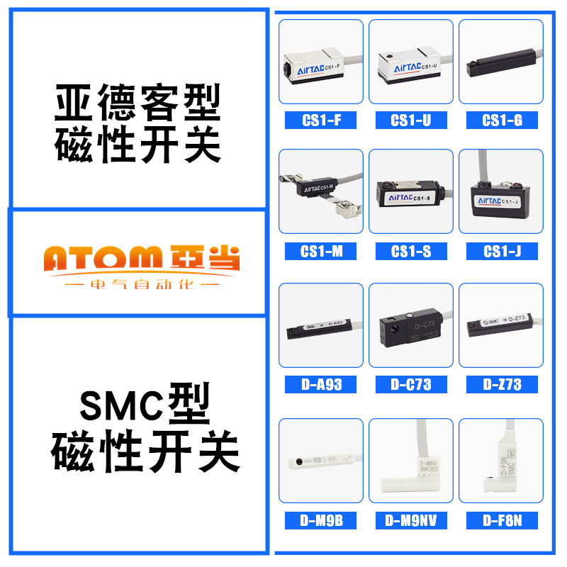 Yadeke LEKON สวิทช์แม่เหล็ก CS1-F/U/J/S/G/M กระบอก SMC Sensor DA93DZ73DM9BV