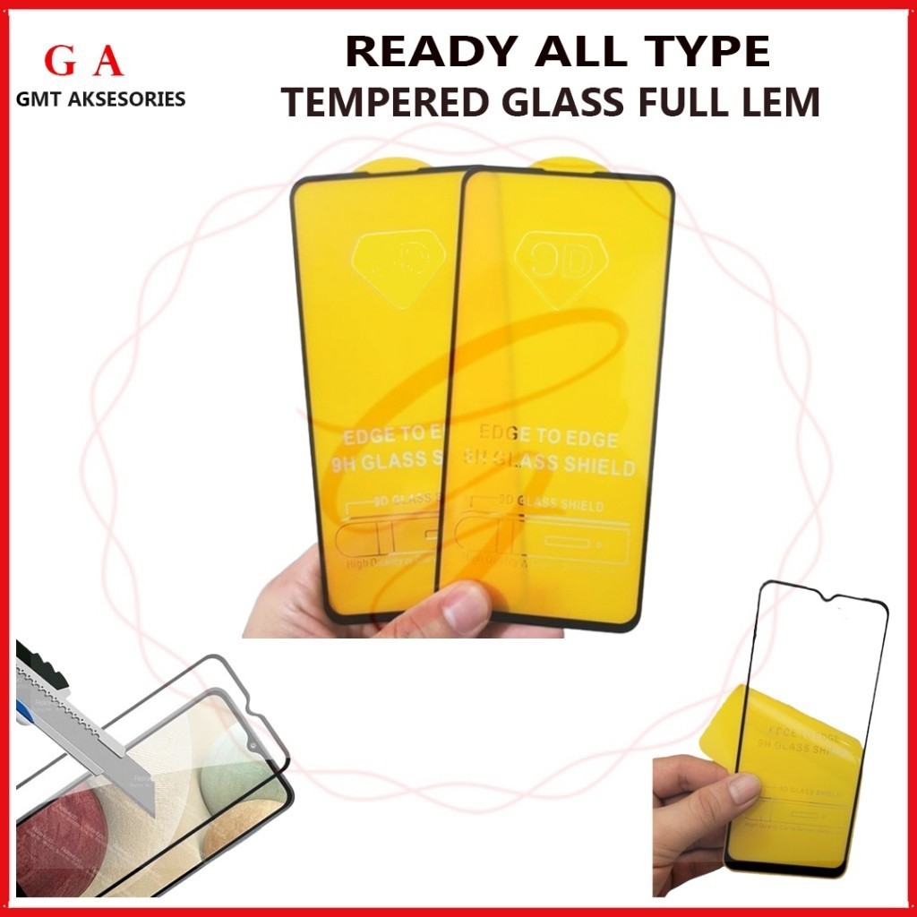 TEMPERED GLASS FULL GLUE 9D 21D XIAOMI REDMI 8 8A 8A PRO 9 9A 9C 9T 10 10 5G 10A 10C 11A 12C 13C ~ G