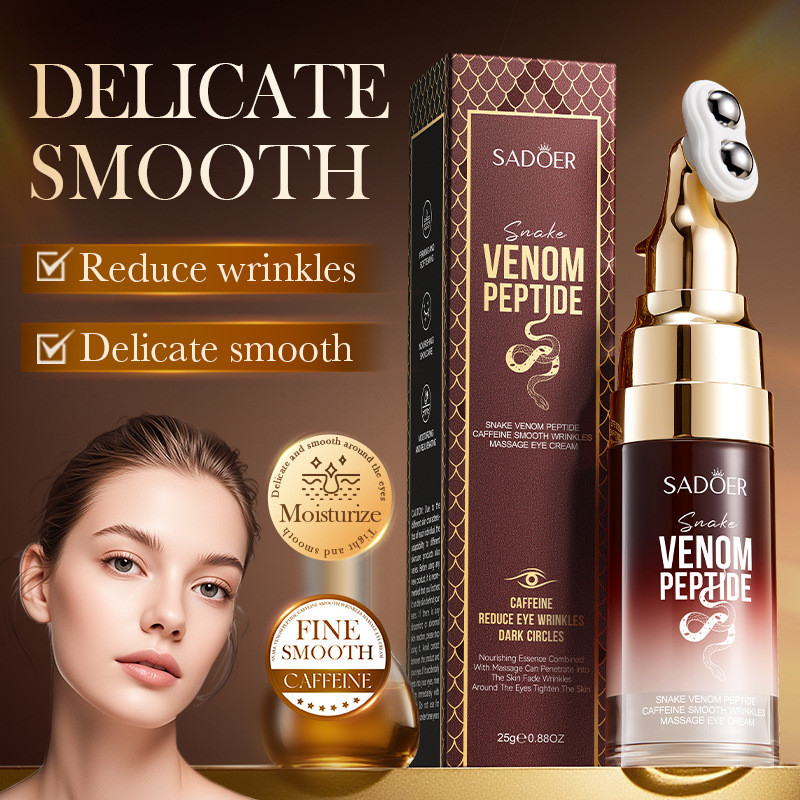 All SADOER Snake Venom Peptide Caffeine Eye Cream 25g Moisturizing Eye Cream 266.5.5