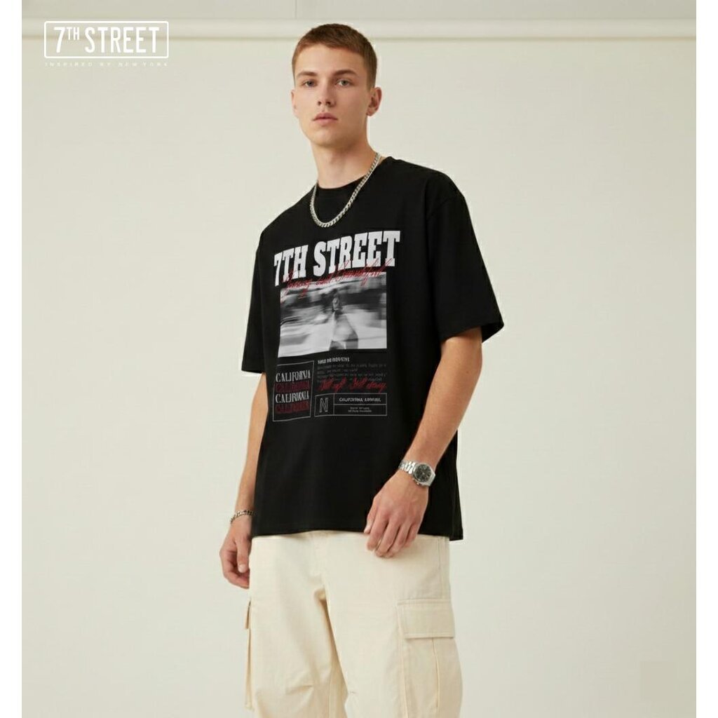 7ᵗʰ Street Oversize90s Cotton100% Com(No.20) ทรงคอฟิต ผ้านุ่ม เบา ใส่สบายที่สามารถสวมใส่ได้ทุกวัน รุ