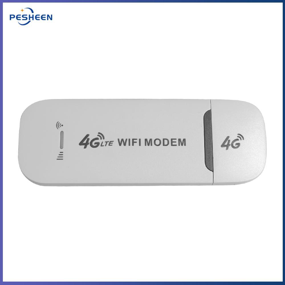Pesheen§ 4G LTE USB 150Mbps Modem Stick อะแดปเตอร์ WiFi ไร้สายแบบพกพา 4G การ์ดเราเตอร์สําหรับโฮมออฟฟ