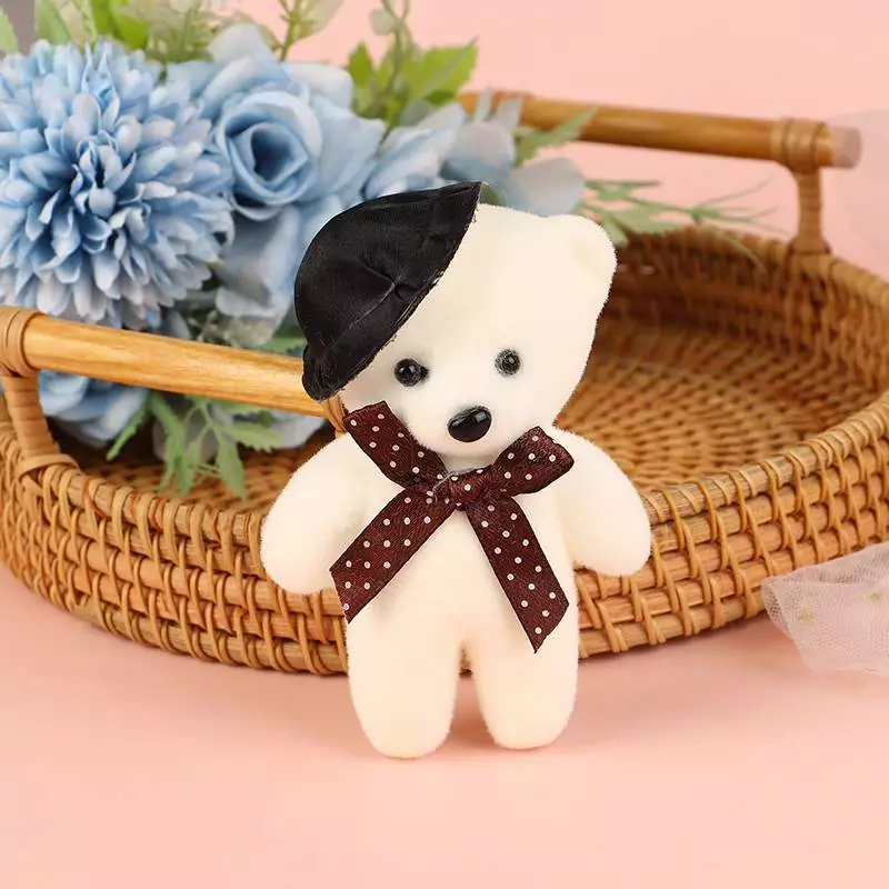 10ชิ้นตุ๊กตาหมีขนาดเล็กช่อดอกไม้ตกแต่งตุ๊กตาสัตว์ของขวัญวันเกิด thumbnail 6