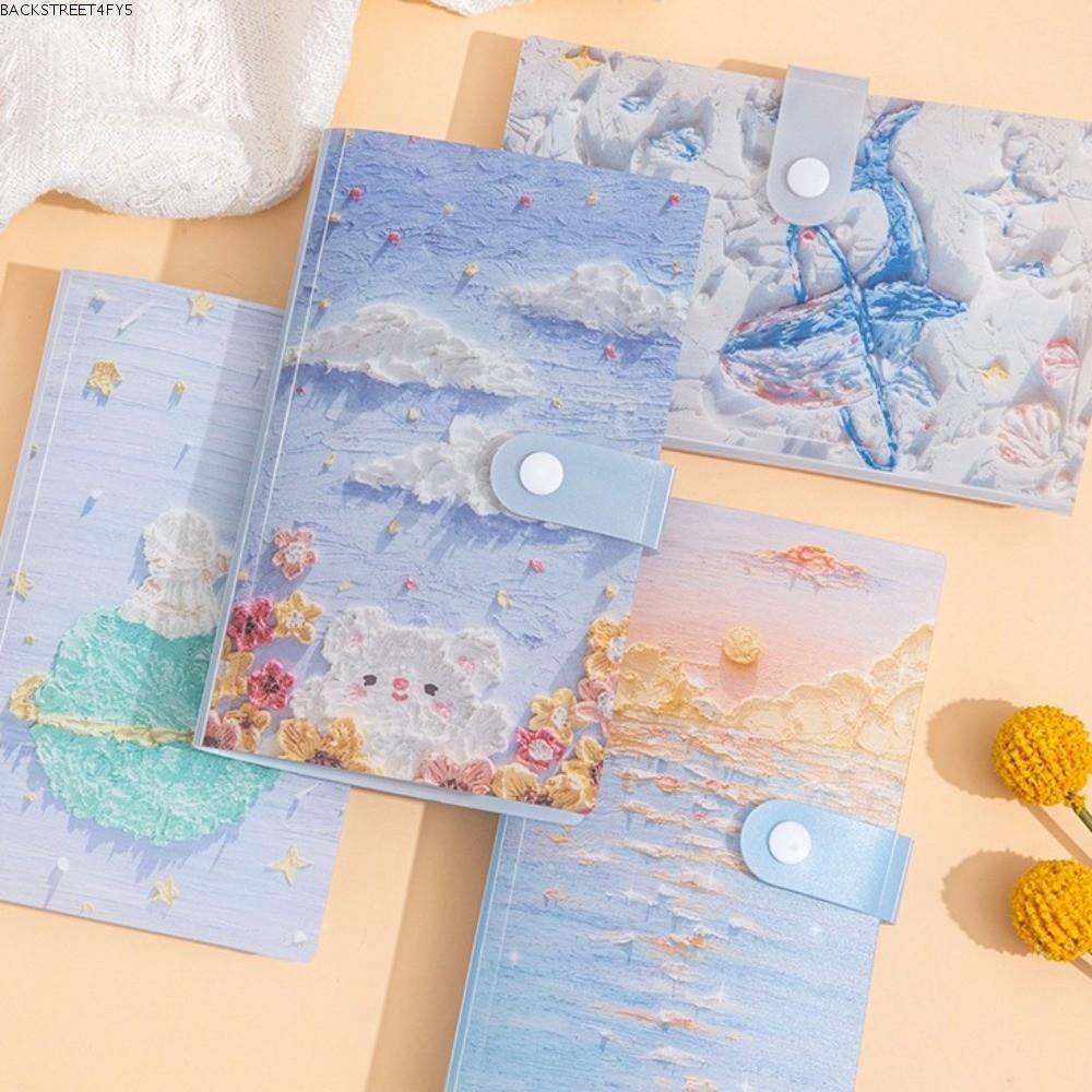 BACKSTAGEEET4FC3 100 ซอง Money Saving Challenge, ภาพวาดสีน้ํามันReusable Mini Binder Saving Challenge, กันน้ําประหยัดเงิน Challenges แผ่นคู่