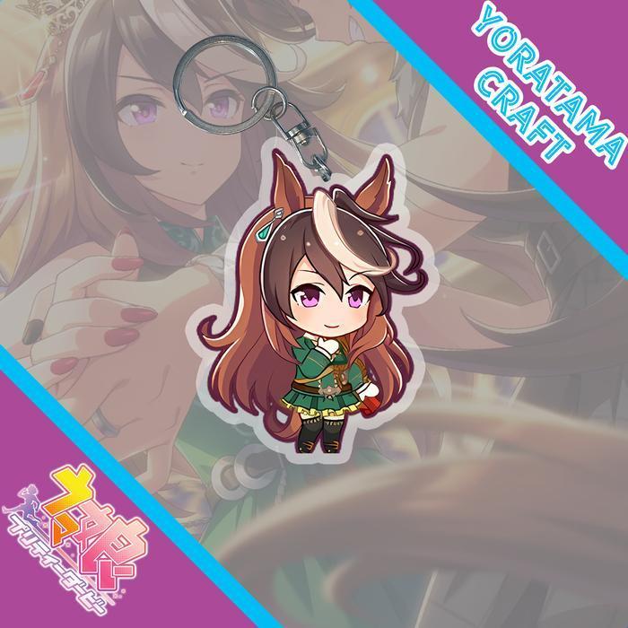 Gantungan Kunci Uma Musume Symoni Rudolf, พวงกุญแจ Akrilk Custom