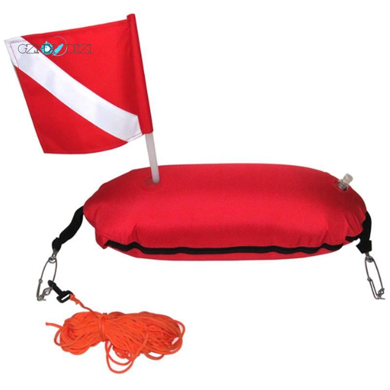 GzhxdiiziSpearfishing Buoy Inflatable Diving Signal Float Buoy Dive Flag Banner