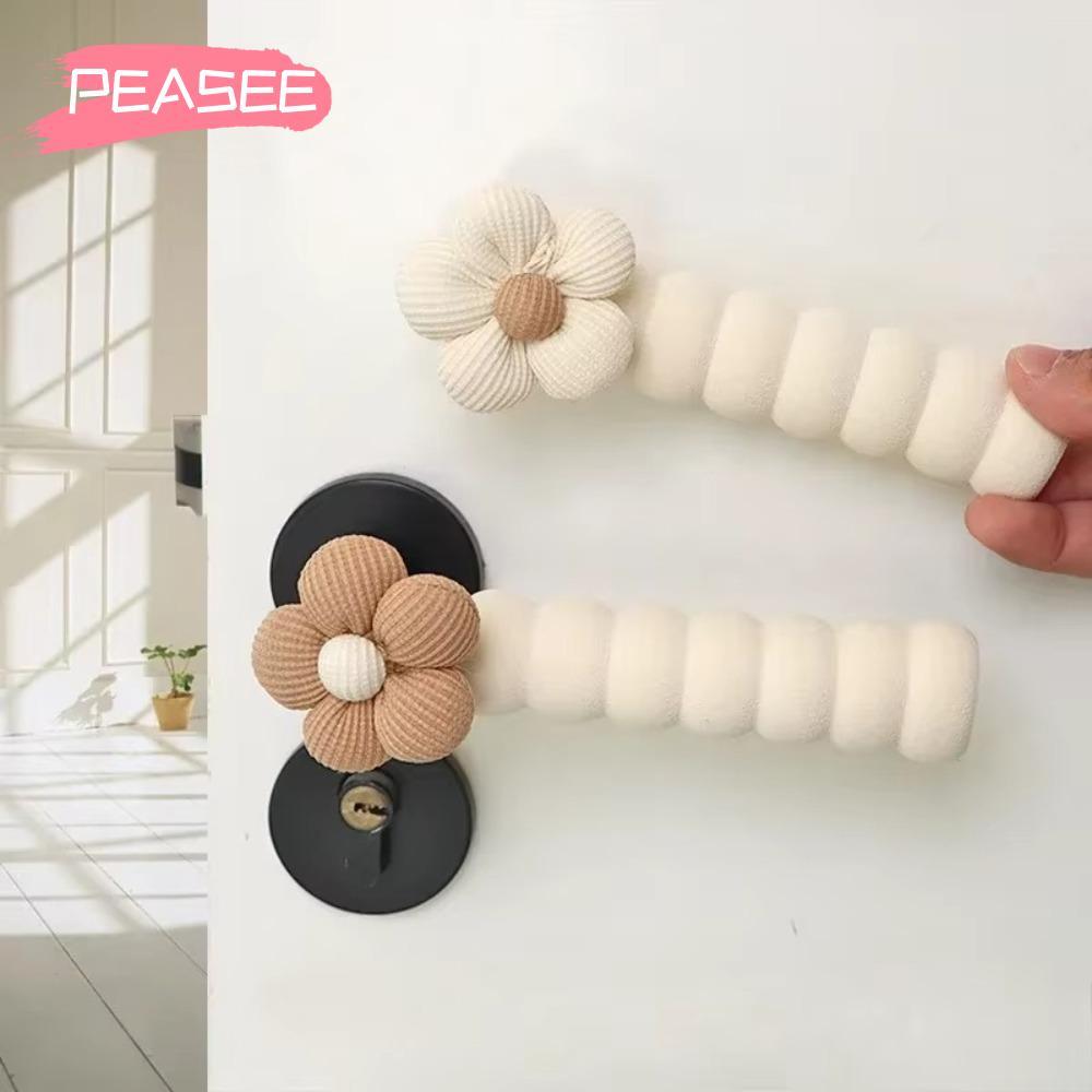 [PEASEE] ฝาครอบมือจับประตู, ฝาครอบลูกบิดประตูกันลื่นป้องกันการชนกัน, คุณภาพสูงเงียบป้องกันไฟฟ้าสถิตย์ปลอกป้องกันความปลอดภัยของเด็ก Doorknob Protector บ้าน