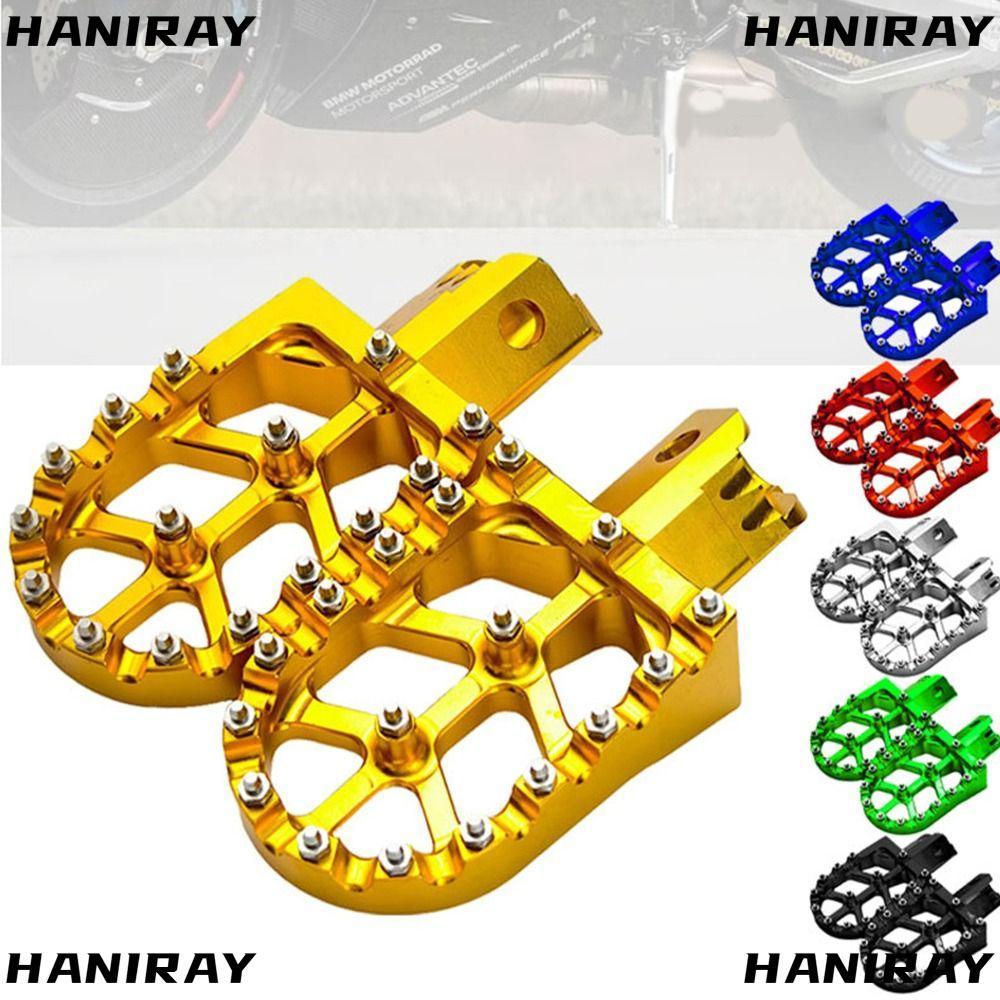HANIRAY Footpegs REST เหยียบ CNC Machined Dirt Bike หมุดเท้า, ทนทานเหยียบ CNC สําหรับ MX 650 500 MX6