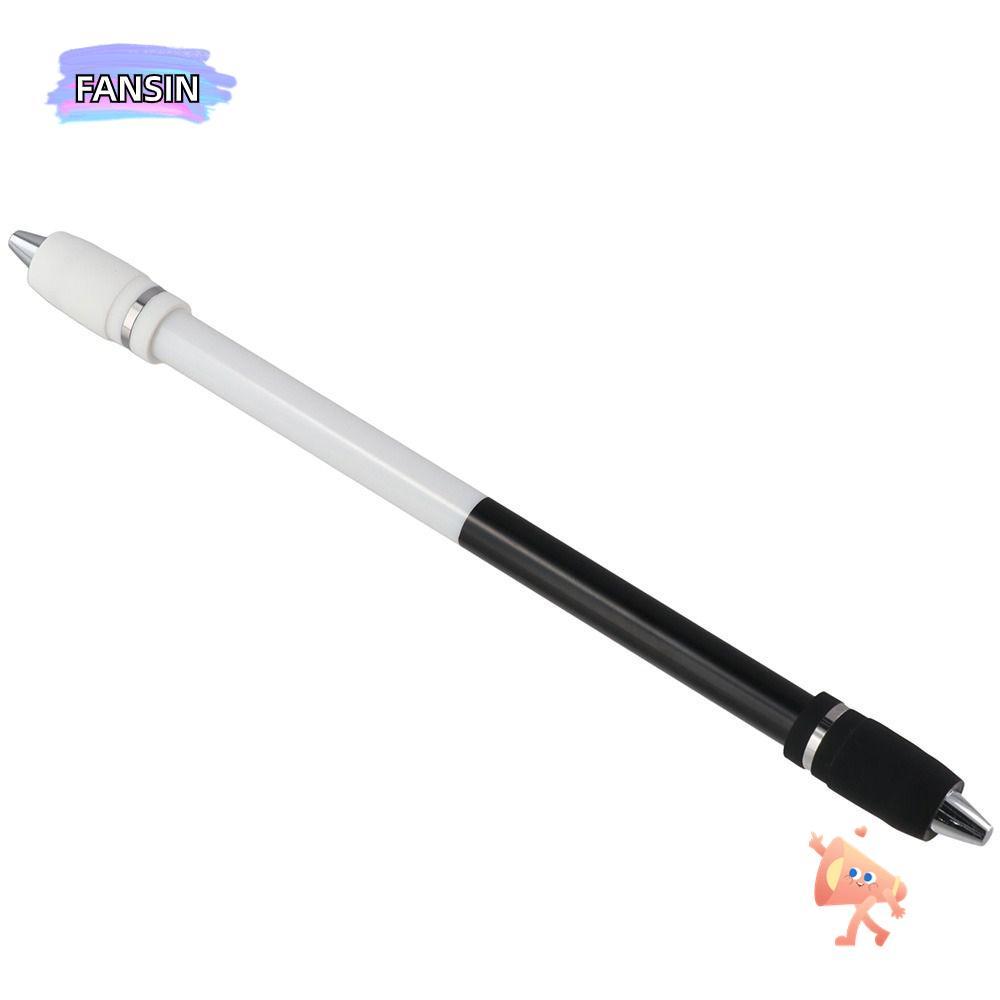 FANSIN Pen Spinning, PC Black Spin Pen, สํานักงานเคลือบไม่ลื่นสีขาวระดับกลาง