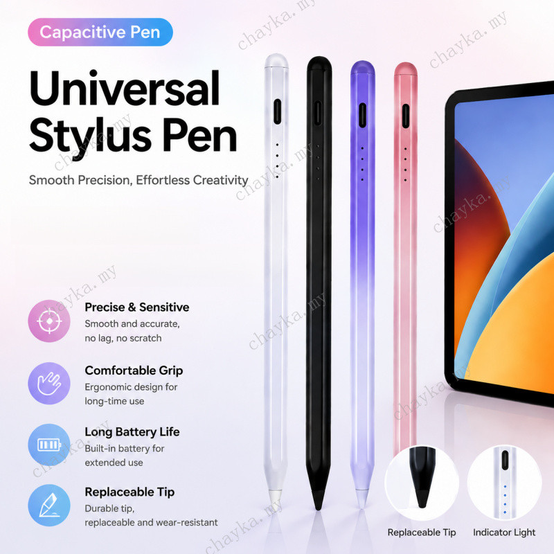 Universal Capacitive ปากกาสไตลัสสําหรับ Xiaomi Redmi Pad 2 SE (2026) RedMi Pad 2 9.7 "ปากกาแท็บเล็ต 