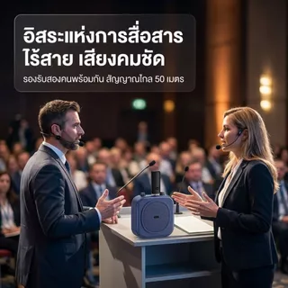 ไมครโฟนไร้สาย 2.4G , ไมโครโฟนหูฟังไร้สาย , ปรับระดับเสียงได้ , ไมโครโฟนสำหรับครู , ไมโครโฟนสำหรับครู , ไมโครโฟนสำหรับครู