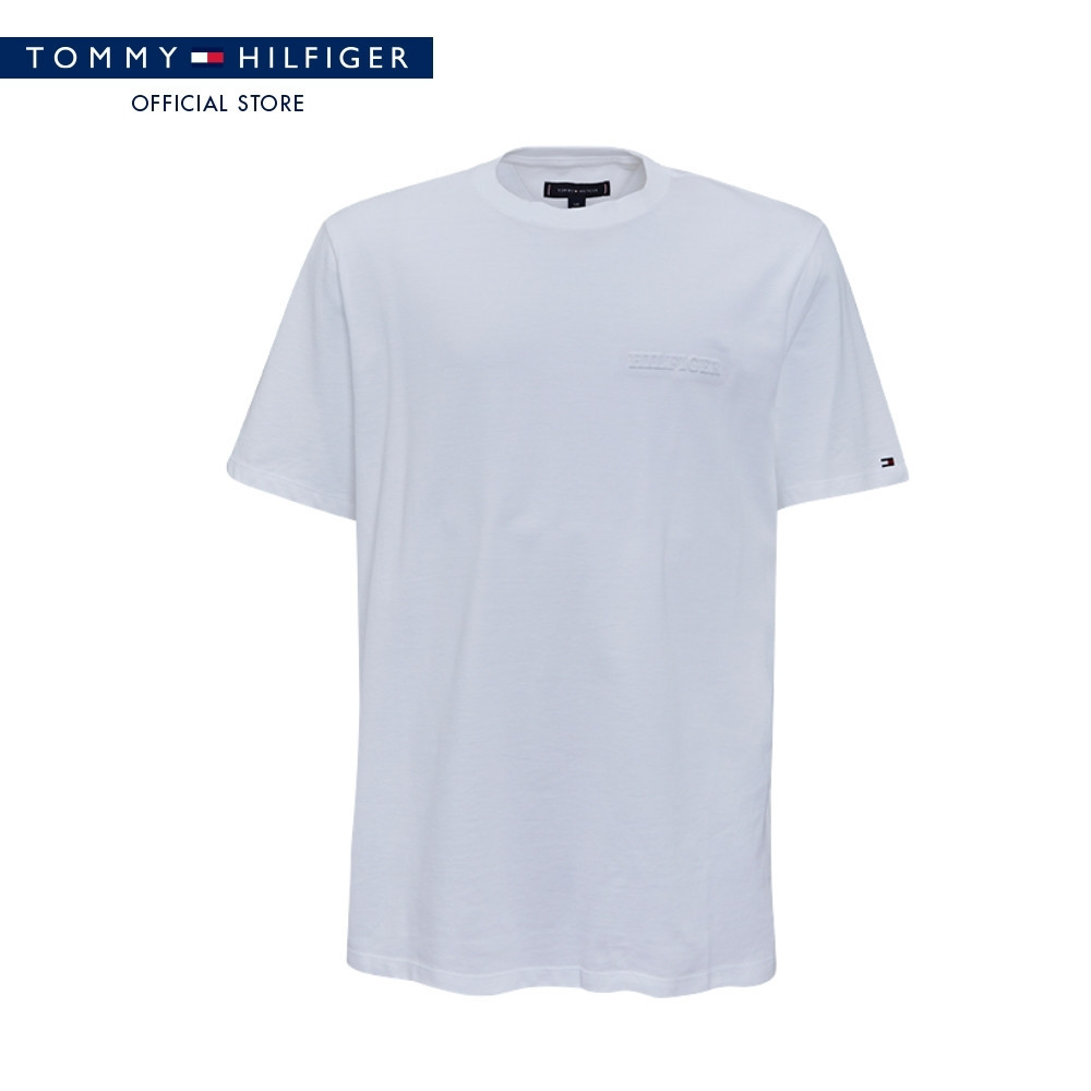 Tommy Hilfiger เสื้อยืด ผู้ชาย รุ่น XM0XM07190 YBR - สีขาว