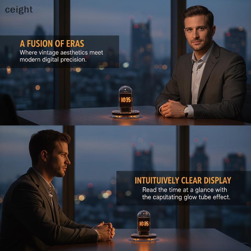 [ceight] Smart Nixie Tube Clo: สถานีอากาศและ Bitcoin Price Traer TH