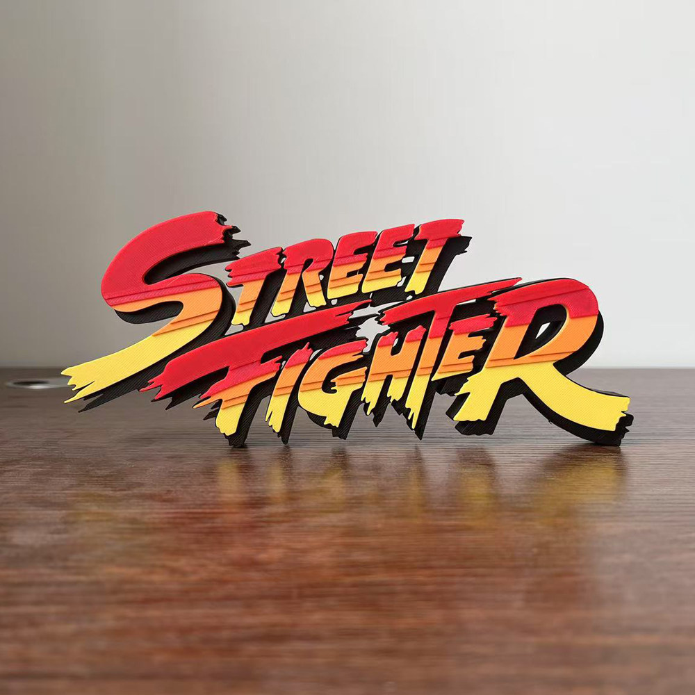 โลโก้ Street Fighter Street Fighter Street Fighter โลโก้ป้ายป้ายตกแต่งรูป