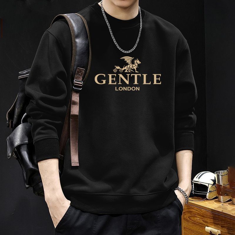 COD (จัดส่งตลอด 24 ชั่วโมง)เสื้อกันหนาว คอกลม ผ้าฝ้าย ทรงหลวม ขนาดใหญ่ สําหรับผู้ชาย [M-3XL]