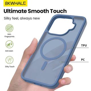 BKWHALE Magnetic Anti Drop Case เหมาะสําหรับ Xiaomi 17T Pro 15T 15T PRO 17 ผิวรู้สึกเคสโทรศัพท์ Matte Anti Shock Cover
