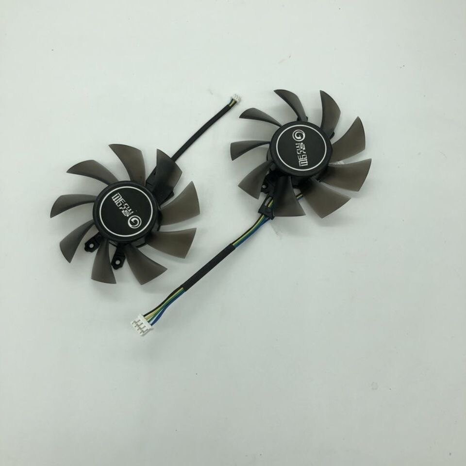 [การจัดส่งที่รวดเร็วพร้อมสต็อก] GTX950 GTX960 GTX1060 สีดําทั่วไปจะพัดลมการ์ดกราฟิก 4 เข็มควบคุมอุณห
