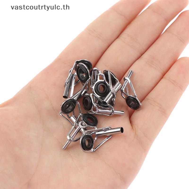 COU 80 ชิ้น/กล่อง size1-10 # Fishing Rod Guide Tip Repair Kit ชุด DIY Eye แหวนตกปลา Rod Guide Fishin