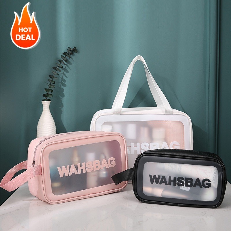 Hs กระเป๋าเก็บเครื่องสำอางค์ มีซิป กันน้ำได้ รุ่น HL-1728