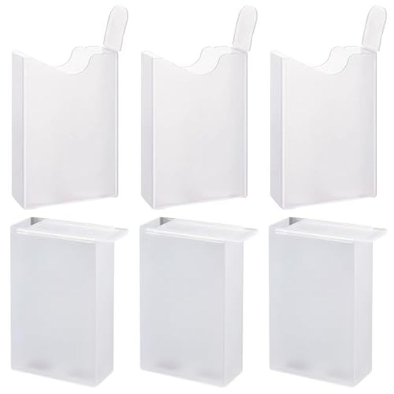 6 Pack Cigarette Box Holder Clear Hard Plastic Cigarette Pack Protective Case Cover Protector for Ca