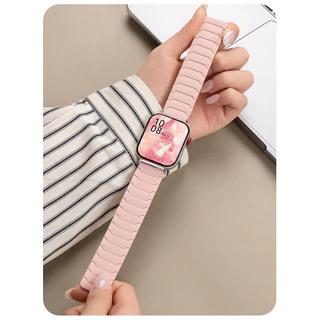 สายซิลิโคนแม่เหล็กสําหรับ Huawei Watch Fit 4/4 Pro Fit 5/5Pro Breathable สายรัดข้อมือฤดูหนาวสําหรับ Huawei Fit 3 2 1