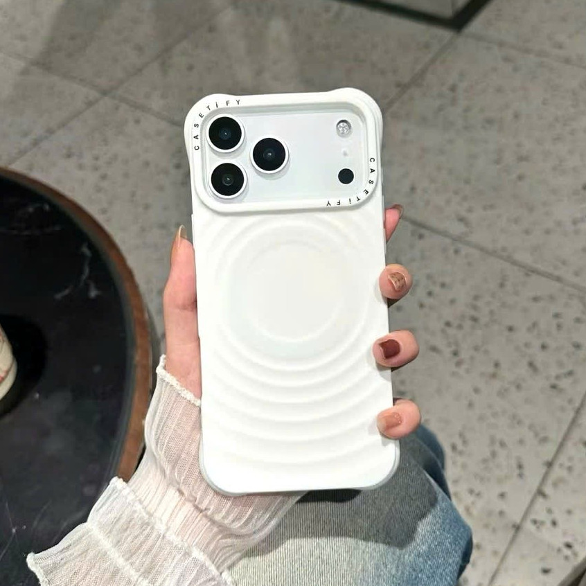 Tify เคส iPhone แม่เหล็กรองรับการชาร์จไร้สายระดับพรีเมียมกันกระแทกสําหรับ iP 11/12/13/14/15/16/17/Pr