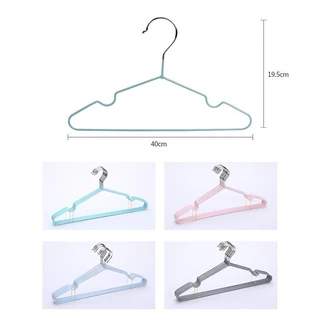 ไม้แขวนเสื้อสแตนเลส เคลือบด้วย PVC กันลื่น ยาว 40cm 1ชิ้น ไม้แขวน รับน้ำหนักได้ดี ไม้แขวนเสื้อกันลื่น จัดส่งที่รว