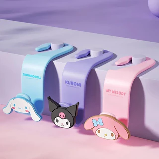 Sanrio Hello Kitty Kuromi Car Seat Hook Heavy Duty การ์ตูนด้านหลังเก้าอี้แขวนไม่มีร่องรอยติดตั้งง่าย Universal Fit สําหรับรถยนต์ส่วนใหญ่ SUV น่ารักอุปกรณ์ตกแต่งภายในรถยนต์