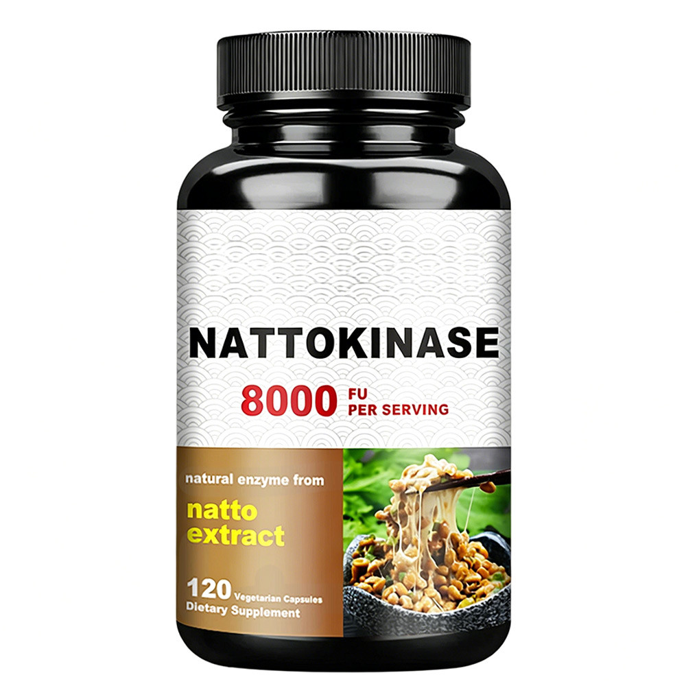 Nattokinase Capsules 8,000 FU - for Heart, Brain Health, Blood Circulation