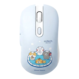 Anitech CAT-W244 เม้าส์ไร้สาย คลิกเงียบ เชื่อมต่อ Wireless 2.4G DPI 3 ระดับ รับประกัน 2 ปี
