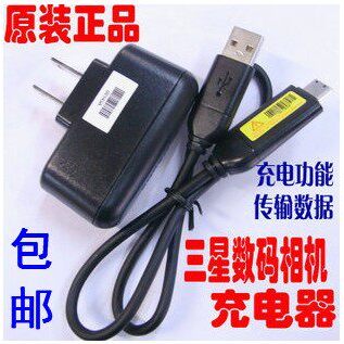 สายเคเบิลข้อมูลเหมาะสําหรับเครื่องชาร์จกล้องดิจิตอล Samsung PL100 PL150 PL170 PL200 PL210