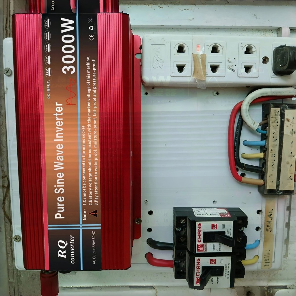 อินเวอร์เตอร์ 3500W/5000W 12/24V รถยนต์ ไฟดับไม่ห่วง
