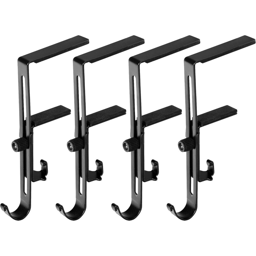 Sfcddtlg 4 ชิ้น Christmas Stocking Holders สําหรับ Mantle- ปรับ Fireplace Stocking Hanger- โลหะ Chri