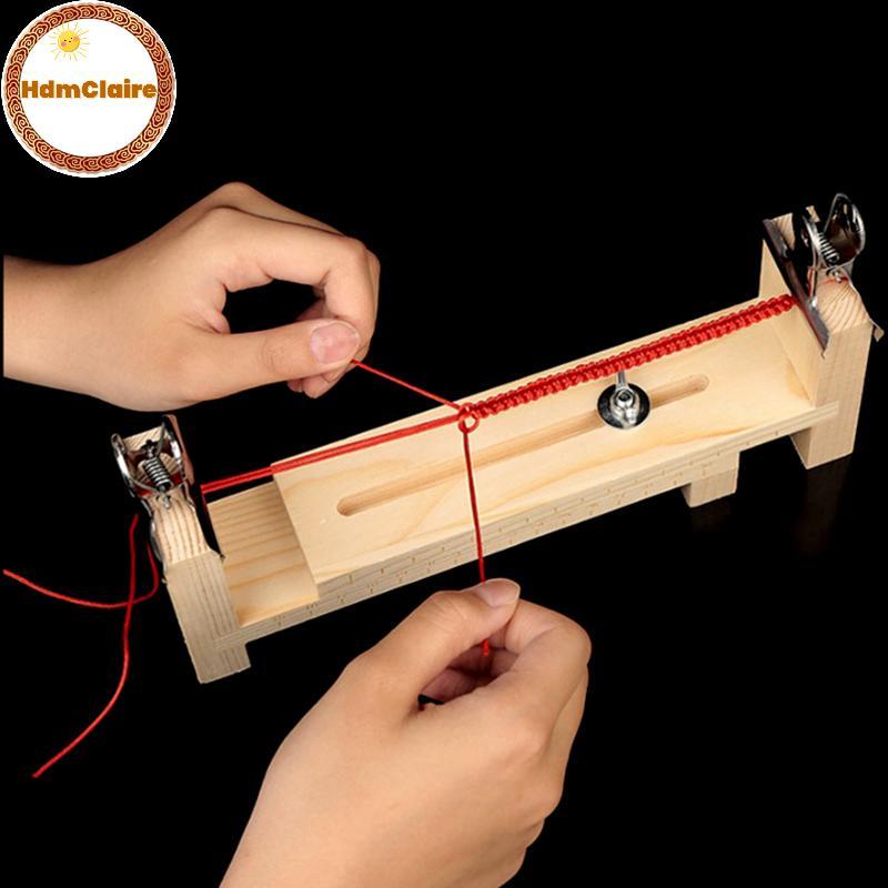 HdmClaire Creative ปฏิบัติเชือก Braiding เครื่องมือถักเชือกมือ Ra สําหรับสร้อยข้อมือ Nelaces DIY Handcraft เชือกถักเครื่องมือ TH