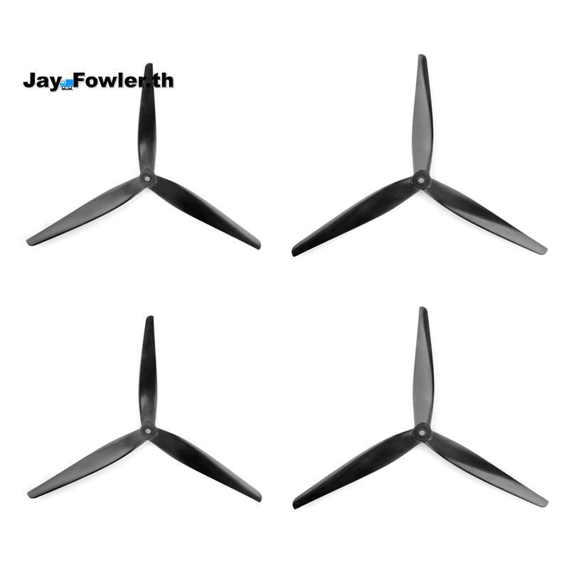 [Jay_Fowler]4PCS 13X9X3 โดรนใบพัด 3 ใบมีดสีดําคาร์บอนเสริมไนลอนสําหรับ RC FPV 13 นิ้ว Multirotor Dro