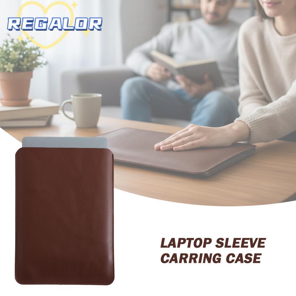 REGALOR0G แล็ปท็อป Carring , 13 14 15 นิ้ว PU หนังโน้ตบุ๊ค, ซับไมโครไฟเบอร์น้ําและ Splash Proof Notebook แท็บเล็ตกระเป๋าเอกสารสําหรับแล็ปท็อป Dell
