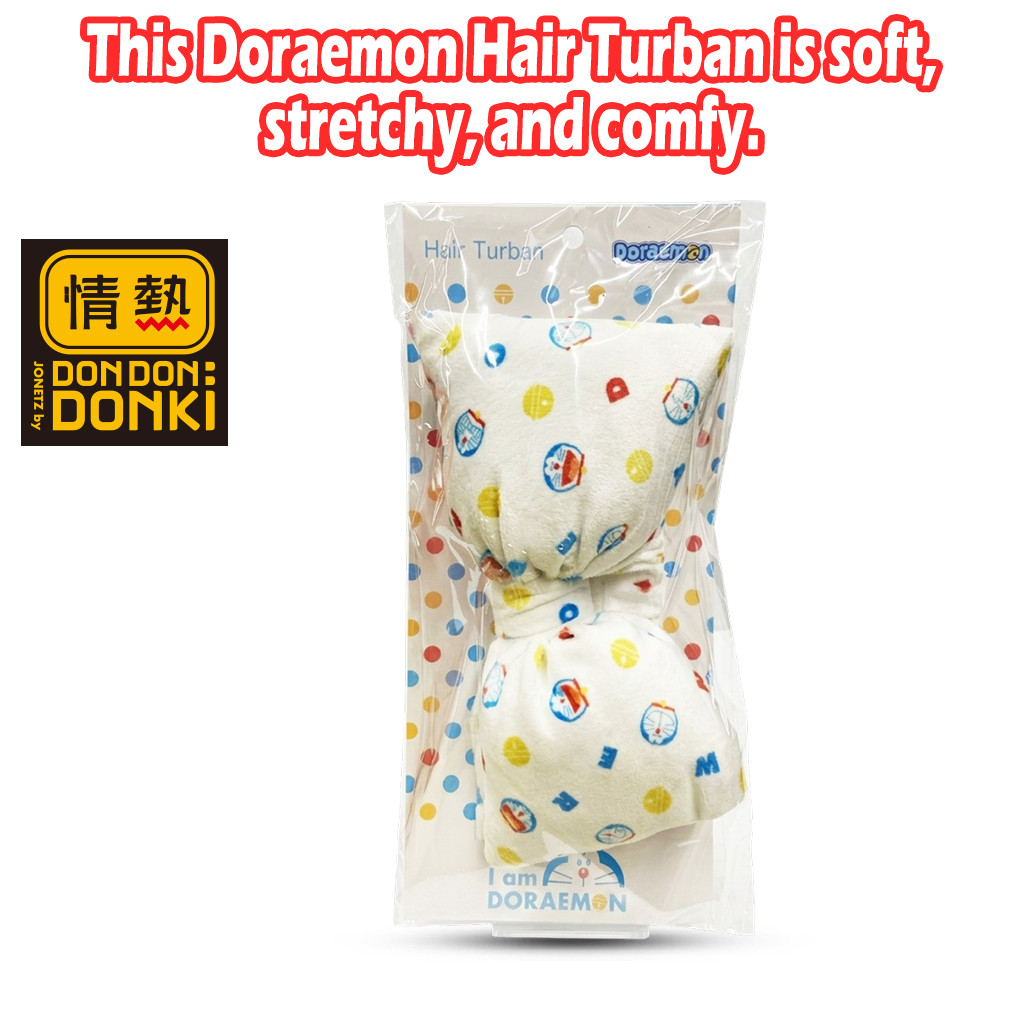 [COSME DONKI] ผ้าโพกหัว DORAEMON WH