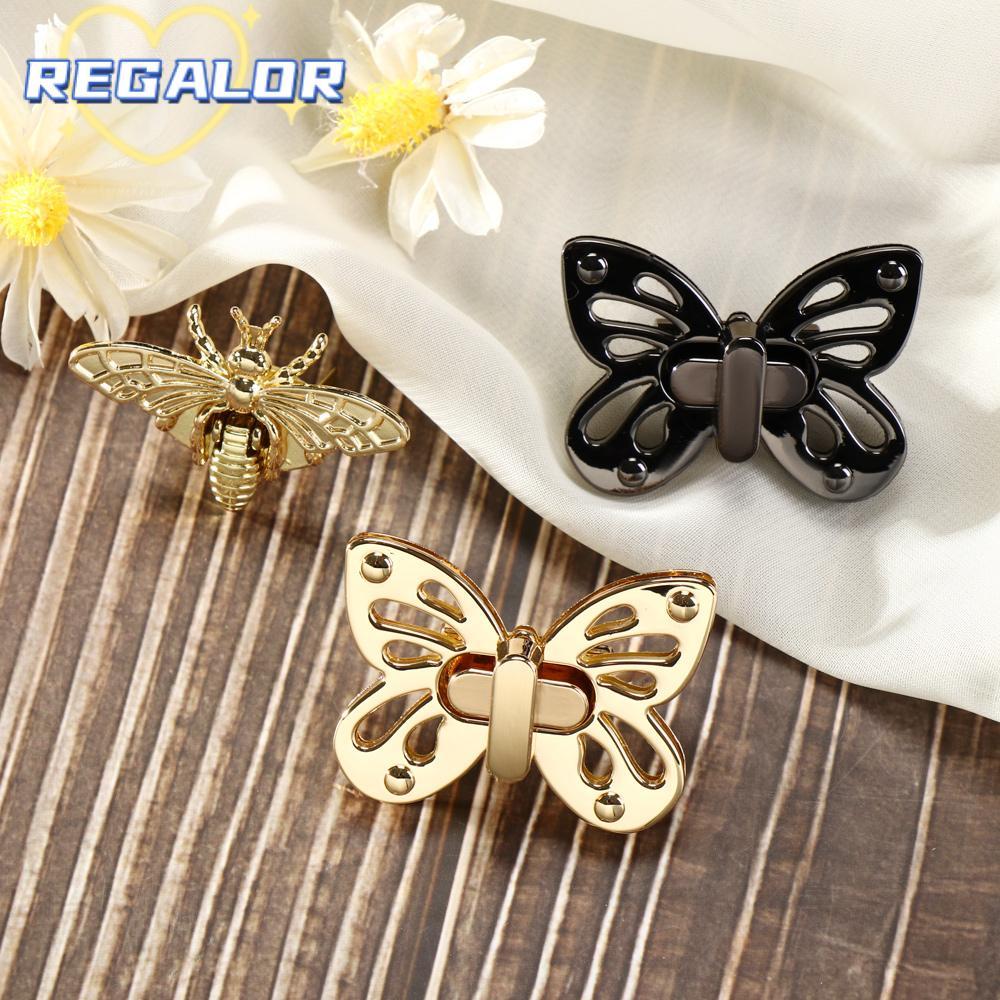 REGALOR0G Retro Turn Lock DIY Accessories กระเป๋าถือ ทรงผึ้ง