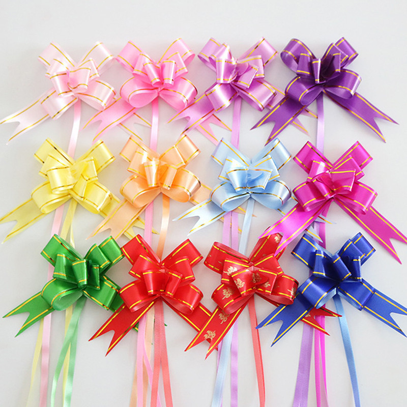 โบว์ดอกไม้พนมเปญสีสันสดใส 10 ชิ้น/แพ็ค ขนาด 1.8 ซม. รุ่น SH118 เหมาะสำหรับตกแต่งของขวัญและงานประดิษฐ์