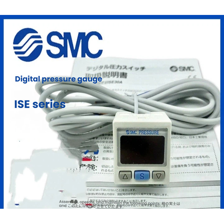 สวิตช์ความดัน SMC ISE30A-01-N/ZSE30A-01-N/P/A/B/C/D บวกแรงดันลบสูญญากาศดิจิตอลจอแสดงผลแก๊ส