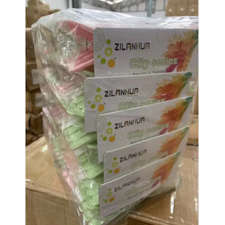 (ยกโหล ได้12แผง)ตัวหนีบผ้า กิ๊บหนีบผ้า พลาสติก 1แผง มี16ตัว พร้อมส่ง No.1403