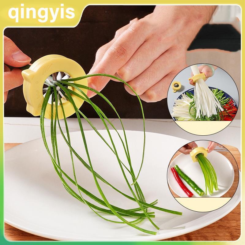 [qingyis] Green Onion Easy Slicer Shredder Plum Blossom Cut Green Onion Wire Drawing Superfine ผัก S